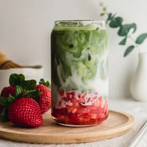 Strawberry Matcha Latte